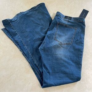 American Bazi High Rise Flare jeans size 3X denim super bell bottom flare